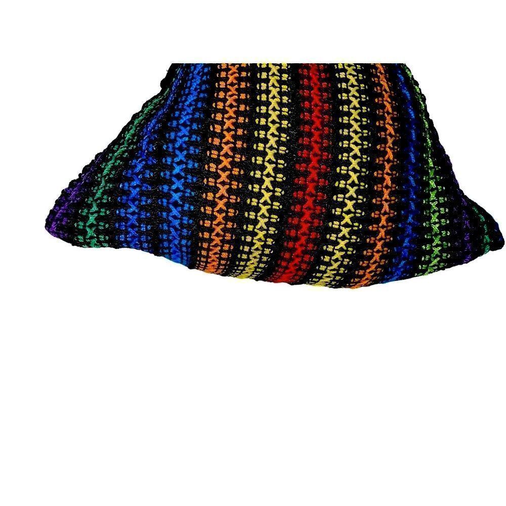 Multi Color Hand Crocheted Tote - Picture 6 of 12